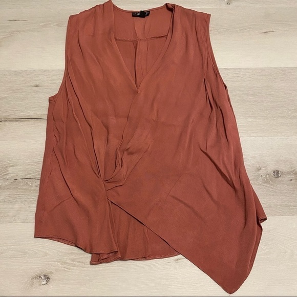 Topshop Asymmetrical Sleeveless Top, size 6 - Picture 1 of 5